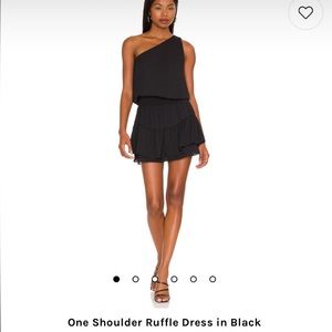 Krisa one shoulder ruffle dress